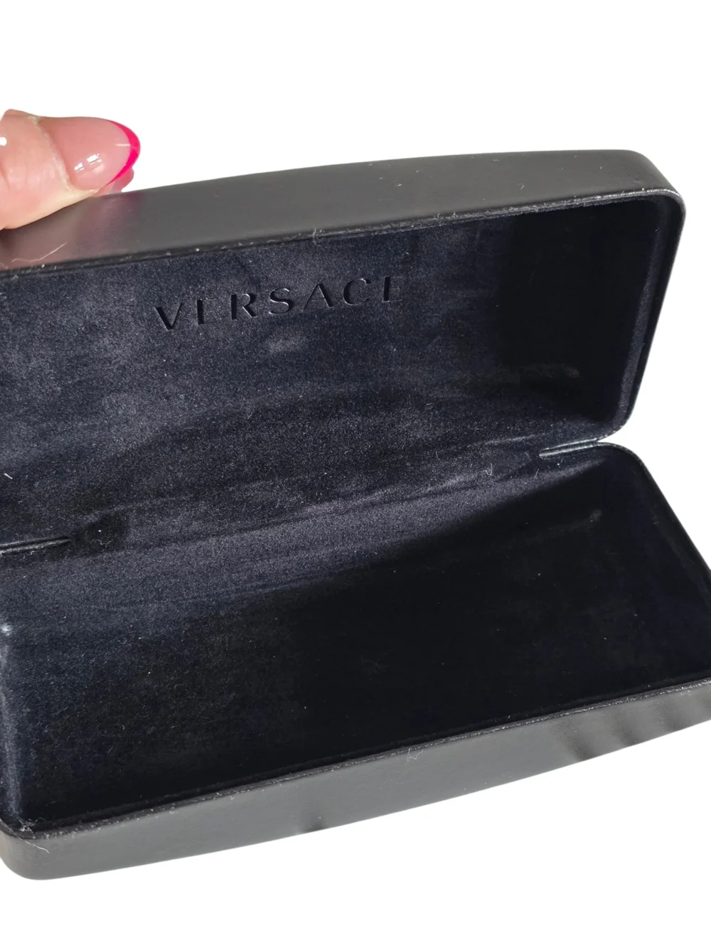 Versace Black and Gold Sunglasses Case